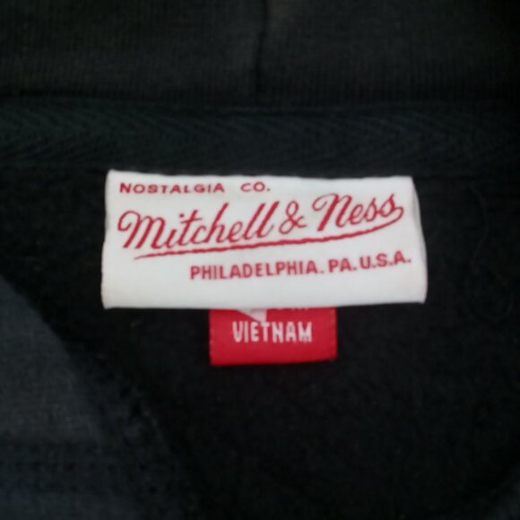 Vintage Toronto Raptors Mitchell & Ness Black Gold NBA Hoodie Size Medium - Picture 6 of 8